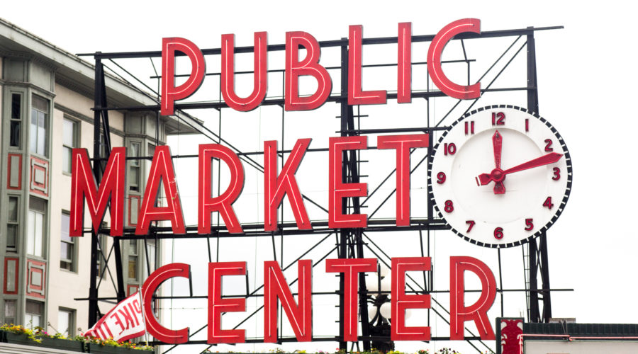 Watch Out for the Flying Fish! Pike Place Market, Seattle